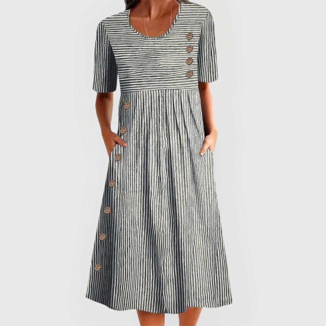 Taylor Murphy | Striped Midi Dress